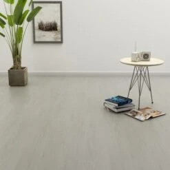 Plancher à Enclenchement 3,51 M² 4 Mm PVC Gris Clair