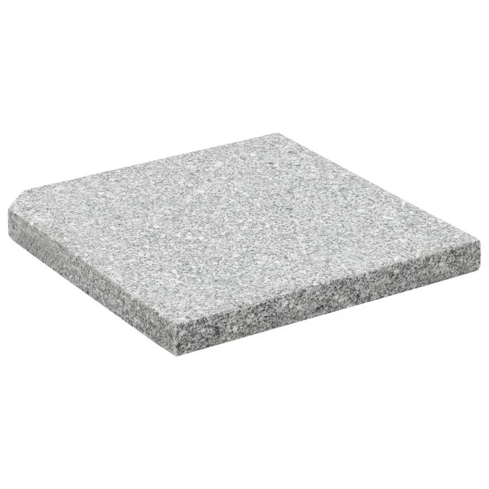 Plaque De Poids Carrée Pour Parasol Granit 25 Kg Gris 2 Plaque De Poids Carrée Pour Parasol Granit 25 Kg Gris – Image 2