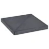 Plaque De Poids De Parasol Noir Granite Carré 15 Kg