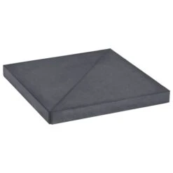 Plaque De Poids De Parasol Noir Granite Carré 15 Kg
