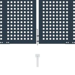 Portail De Clôture Anthracite 404x200 Cm Acier 8 Portail De Clôture Anthracite 404x200 Cm Acier -Mobilier De Jardin Soldes portail de cloture anthracite 404x200 cm acier 8719883886480 1193939