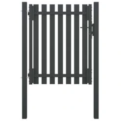Portail De Clôture De Jardin Acier 1x1,5 M Anthracite