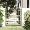 Portail De Jardin 100x125 Cm Acier Inoxydable 2