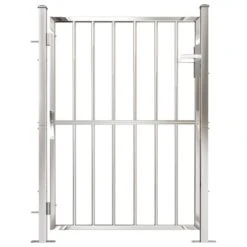 Portail De Jardin 100x125 Cm Acier Inoxydable 2 -Mobilier De Jardin Soldes portail de jardin 100x125 cm acier inoxydable 3666722152600 1255980