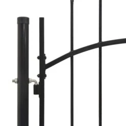 Portail De Jardin Acier 1,75 X 5 M Noir -Mobilier De Jardin Soldes portail de jardin acier 1 75 x 5 m noir 8718475625612 1269886