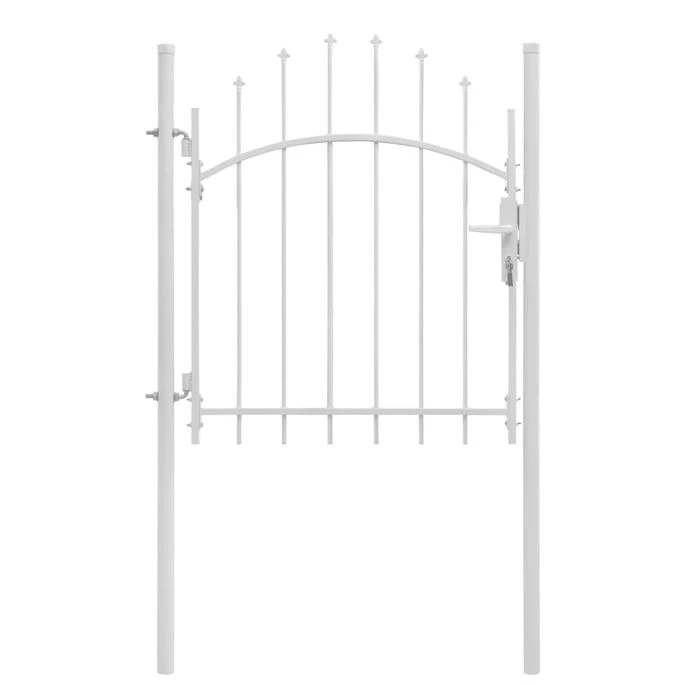 Portail De Jardin Acier 1 X 1,5 M Blanc 1 Portail De Jardin Acier 1 X 1,5 M Blanc