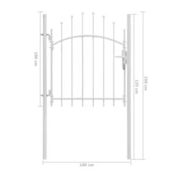 Portail De Jardin Acier 1 X 1,5 M Blanc 9 Portail De Jardin Acier 1 X 1,5 M Blanc -Mobilier De Jardin Soldes portail de jardin acier 1 x 1 5 m blanc 8718475625551 1269877