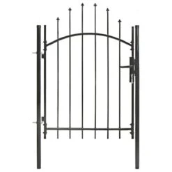 Portail De Jardin Acier 1 X 1,5 M Noir
