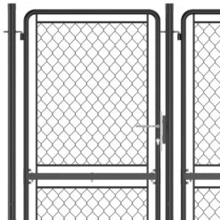 Portail De Jardin Acier 150x395 Cm Anthracite -Mobilier De Jardin Soldes portail de jardin acier 150x395 cm anthracite 3666722196994 1173296