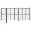 Portail De Jardin Acier 150x495 Cm Anthracite