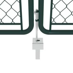 Portail De Jardin Acier 300 X 150 Cm Vert -Mobilier De Jardin Soldes portail de jardin acier 300 x 150 cm vert 8718475736912 1168807