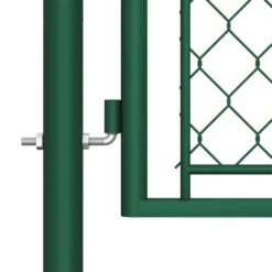 Portail De Jardin Acier 75x395 Cm Vert -Mobilier De Jardin Soldes portail de jardin acier 75x395 cm vert 3666722200585 1168915