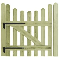 Portail De Jardin Pin Imprégné 100 X 120 Cm -Mobilier De Jardin Soldes portail de jardin pin impregne 100 x 120 cm 8718475716853 1217730