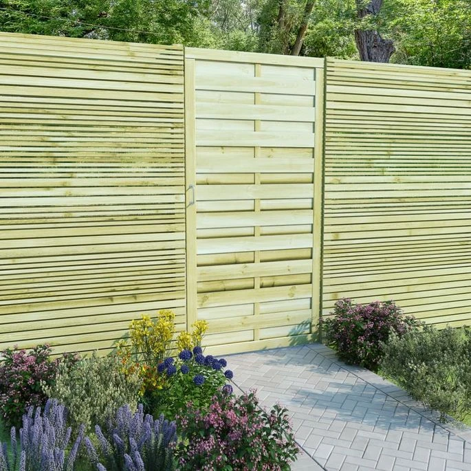 Portillon Bois De Pin Imprégné 100 X 200 Cm Vert 1 Portillon Bois De Pin Imprégné 100 X 200 Cm Vert