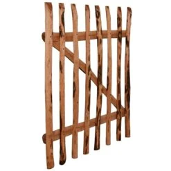 Portillon De Clôture Bois De Noisetier Imprégné 100 X 120 Cm -Mobilier De Jardin Soldes portillon de cloture bois de noisetier impregne 100 x 120 cm 3666722205733 1162594