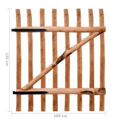 Portillon De Clôture Bois De Noisetier Imprégné 100 X 120 Cm -Mobilier De Jardin Soldes portillon de cloture bois de noisetier impregne 100 x 120 cm 3666722205733 1162597