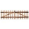 Portillon Double De Clôture Bois Noisetier Imprégné 300x100 Cm