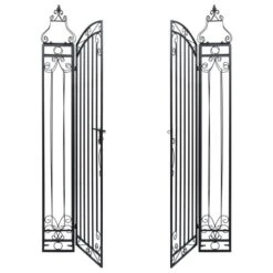 Portillon Ornemental De Jardin Fer Forgé 122x20,5x160 Cm -Mobilier De Jardin Soldes portillon ornemental de jardin fer forge 122x20 5x160 cm 3666722178648 1219411