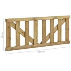 Portillons à Lattes De Jardin 2 Pcs Pin Imprégné 150 X 60 Cm -Mobilier De Jardin Soldes portillons a lattes de jardin 2 pcs pin impregne 150 x 60 cm 8719883813387 1219337