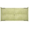 Portillons De Jardin 2 Pcs Bois De Pin Imprégné 400x200 Cm