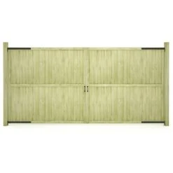 Portillons De Jardin 2 Pcs Bois De Pin Imprégné 400x200 Cm