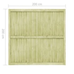 Portillons De Jardin 2 Pcs Bois De Pin Imprégné 400x200 Cm -Mobilier De Jardin Soldes portillons de jardin 2 pcs bois de pin impregne 400x200 cm 8718475711070 1373875