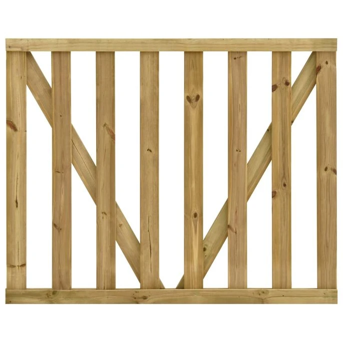 Portillons De Jardin à Lattes 2 Pcs Pin Imprégné 150 X 120 Cm 3 Portillons De Jardin à Lattes 2 Pcs Pin Imprégné 150 X 120 Cm – Image 3