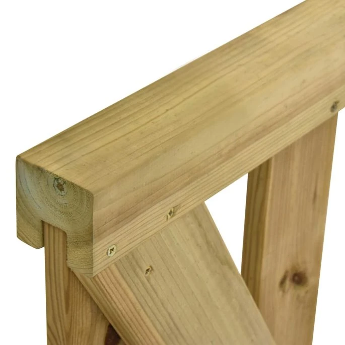 Portillons De Jardin à Lattes 2 Pcs Pin Imprégné 150 X 120 Cm 6 Portillons De Jardin à Lattes 2 Pcs Pin Imprégné 150 X 120 Cm – Image 6