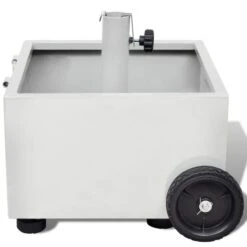 Pot De Plantes Et Support De Parasol D'extérieur 2-en-1 Blanc -Mobilier De Jardin Soldes pot de plantes et support de parasol d exterieur 2 en 1 blanc 3666722186643 1209767