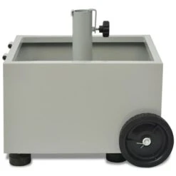 Pot De Plantes Et Support De Parasol D'extérieur 2-en-1 Gris -Mobilier De Jardin Soldes pot de plantes et support de parasol d exterieur 2 en 1 gris 3666722186650 1209762