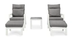 Pouf De Jardin Carré Aluminium Blanc Et Gris Keman L 60 Cm -Mobilier De Jardin Soldes pouf de jardin carre aluminium blanc et gris keman l 60 cm 3666722592307 1391475