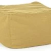 Pouf De Jardin En Tissu Olefin Jaune Sady