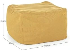 Pouf De Jardin En Tissu Olefin Jaune Sady -Mobilier De Jardin Soldes pouf de jardin en tissu olefin jaune sady 3666722592277 1391686