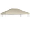 Recouvrement De Remplacement D'auvent 310 G/m² 3 X 4 M Beige