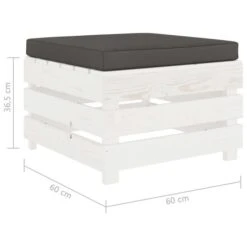 Repose-pied Palette De Jardin Avec Coussin Anthracite Bois 7 Repose-pied Palette De Jardin Avec Coussin Anthracite Bois -Mobilier De Jardin Soldes repose pied palette de jardin avec coussin anthracite bois 8719883896427 1257824