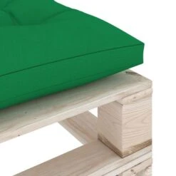 Repose-pied Palette De Jardin Avec Coussin Vert Bois De Pin -Mobilier De Jardin Soldes repose pied palette de jardin avec coussin vert bois de pin 8720286304907 1194718