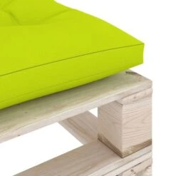 Repose-pied Palette De Jardin Avec Coussin Vert Vif Bois De Pin -Mobilier De Jardin Soldes repose pied palette de jardin avec coussin vert vif bois de pin 8720286304945 1211958
