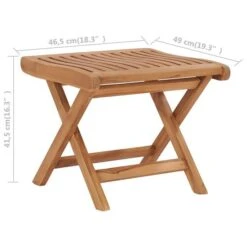 Repose-pied Pliable 46,5x49x41,5 Cm Bois De Teck Solide 11 Repose-pied Pliable 46,5x49x41,5 Cm Bois De Teck Solide -Mobilier De Jardin Soldes repose pied pliable 46 5x49x41 5 cm bois de teck solide 3666722178921 1219190