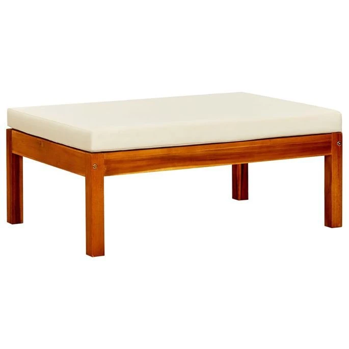 Repose-pieds De Jardin 2 Pcs Bois D'acacia Massif 2 Repose-pieds De Jardin 2 Pcs Bois D'acacia Massif – Image 2