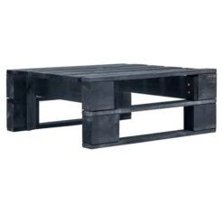 Repose-pieds Palette Pin Massif Noir Farsa -Mobilier De Jardin Soldes repose pieds palette pin massif noir 3666722887199 400676