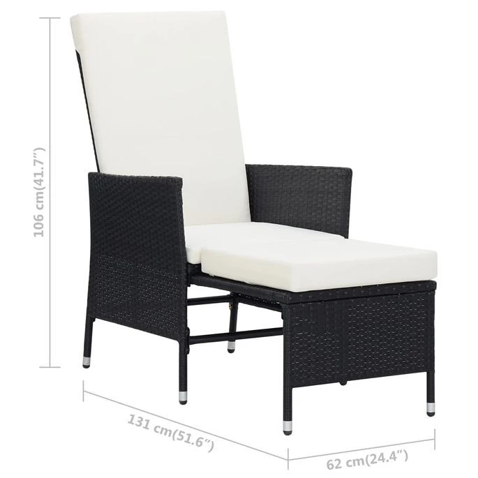 Salon De Jardin 2 Pcs Avec Coussins Résine Tressée Noir 2 11 Salon De Jardin 2 Pcs Avec Coussins Résine Tressée Noir 2 – Image 11