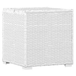 Set Chaise Longue Et Table Tissu Noir Et Résine Blanche Viali -Mobilier De Jardin Soldes set chaise longue et table tissu noir et resine blanche 3666722554398 389575