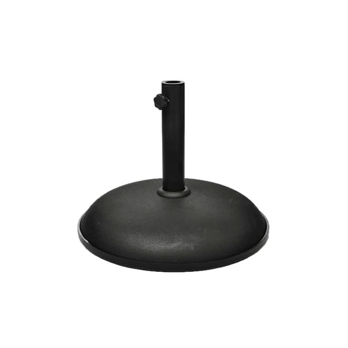 Socle De Parasol 30 Kg Acier Noir Et Ciment 1 Socle De Parasol 30 Kg Acier Noir Et Ciment
