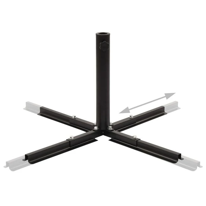 Socle De Parasol Avec Plaques De Poids Gris Et Noir 3 Socle De Parasol Avec Plaques De Poids Gris Et Noir – Image 3