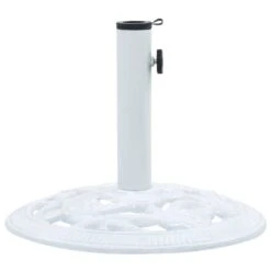 Socle De Parasol Blanc 9 Kg 40 Cm Fonte