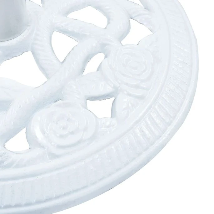 Socle De Parasol Blanc 9 Kg 40 Cm Fonte 6 Socle De Parasol Blanc 9 Kg 40 Cm Fonte – Image 6
