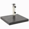 Socle De Parasol Granite 30 Kg Carré Noir