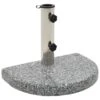 Socle De Parasol Granite Courbe 10 Kg Gris