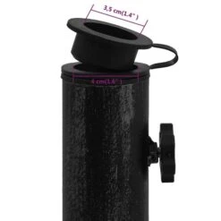 Socle De Parasol Noir 47x47x33 Cm Fonte -Mobilier De Jardin Soldes socle de parasol noir 47x47x33 cm fonte 3666722145855 1297814