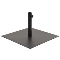 Socle De Parasol Noir Acier Carré 17 Kg